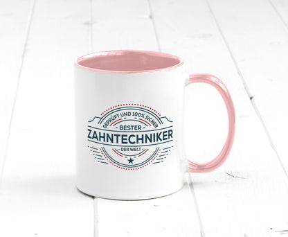 Geprüft und sicher: Zahntechniker | Zahnmedizin Humor Geschenkidee Tasse