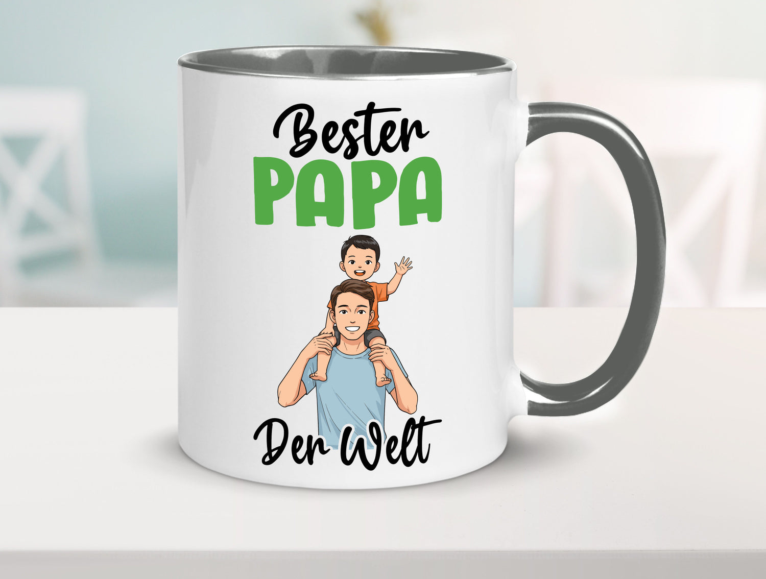 Bester Papa | Vatertag Daddy Familie lustiger Spruch Geschenk Geschenkidee Tasse