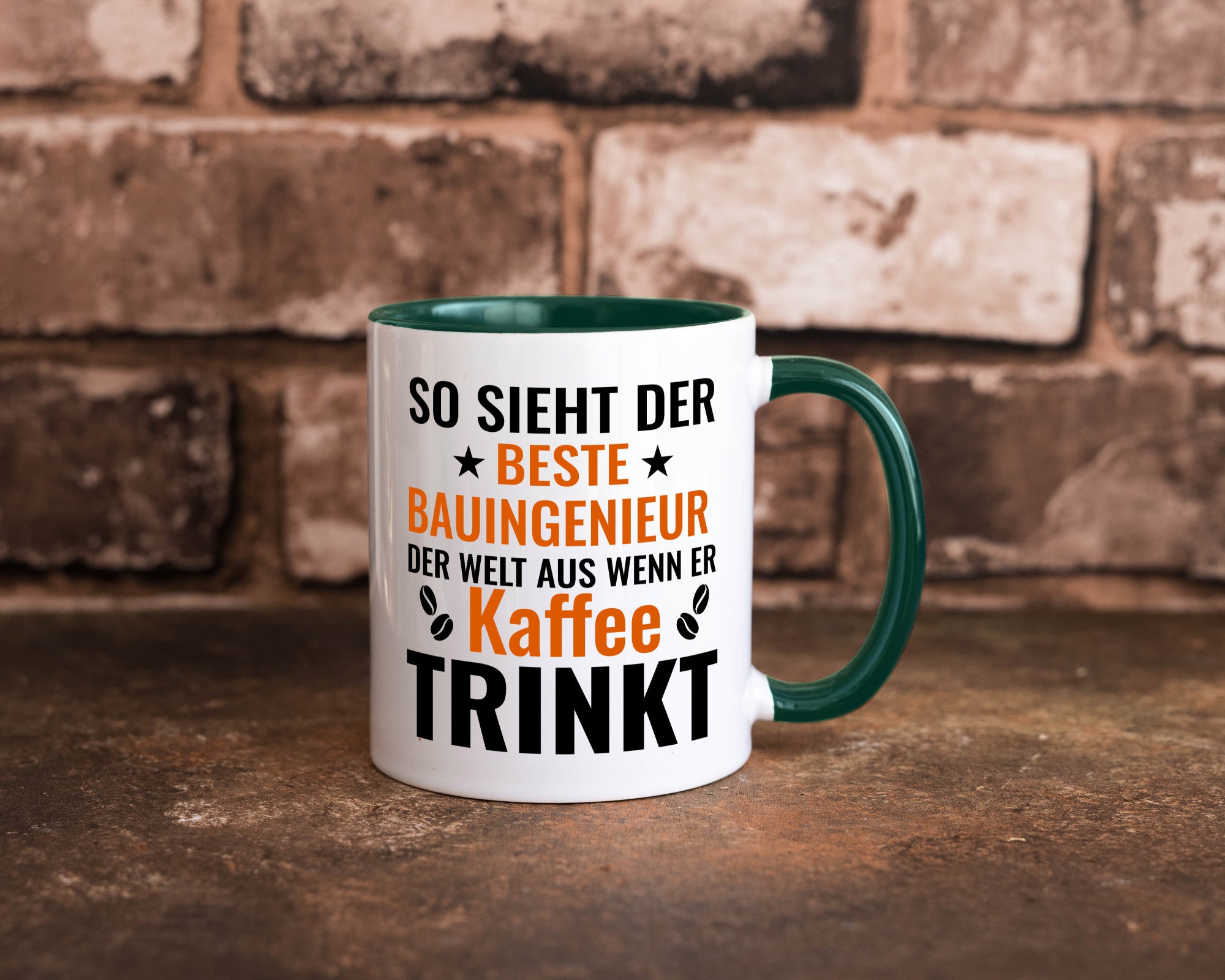 Kaffee trinkt: Bauingenieur | Ingenieur Geschenkidee Humor Tasse