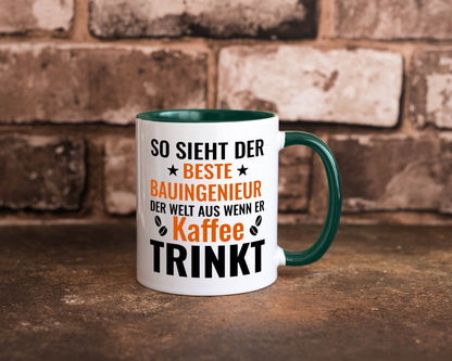 Kaffee trinkt: Bauingenieur | Ingenieur Geschenkidee Humor Tasse