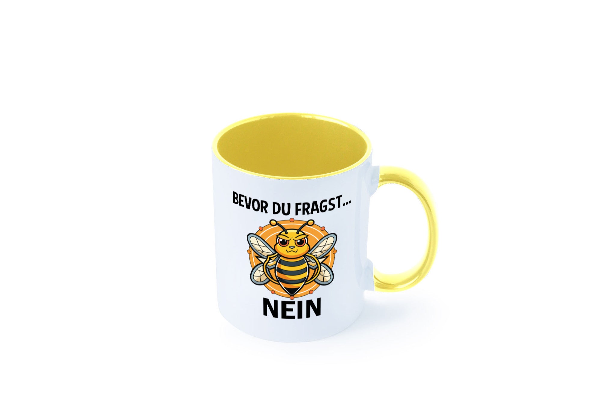 Bevor du fragst... Nein | Hummeln v2 lustig Humor Geschenkidee Geschenk Tasse