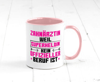 Superheldin Zahnärztin | Zahnmedizin Beruf Geschenkidee Arbeit Kollegen Büro