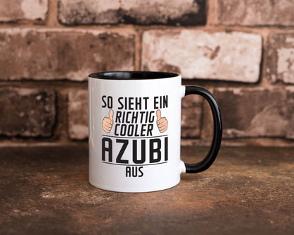 Richtig Cooler Azubi | Ausbildung Lehre Lehrling Geschenk Humor Geschenkidee Tasse