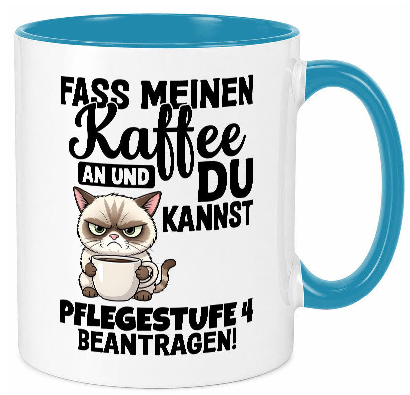 Fass meinen Kaffee an | Pflegestufe 4 Krankenschwester v3 Geschenkidee Humor