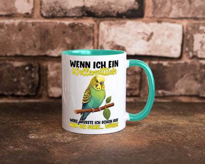 Wellensittich | Vogelbesitzer Humor Geschenkidee Tasse