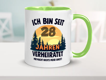 Ich bin Verheiratet | 28. Hochzeitstag Ehepaar v2 lustiger Spruch Geschenk
