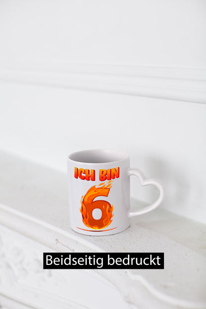 6. Geburtstag | 6 Jahre Drache lustig Geschenkidee Geschenk Tasse