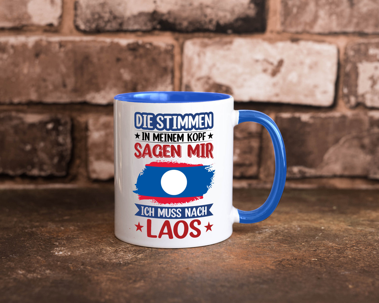 Laos | Urlaub Stimmen in meinem Kopf Traumland lustig Humor Geschenkidee