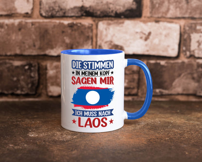 Laos | Urlaub Stimmen in meinem Kopf Traumland lustig Humor Geschenkidee
