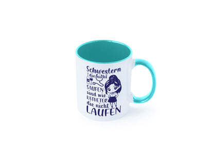 Schwestern die nicht saufen | Krankenschwester Alkolhol Geschenkidee Humor Tasse