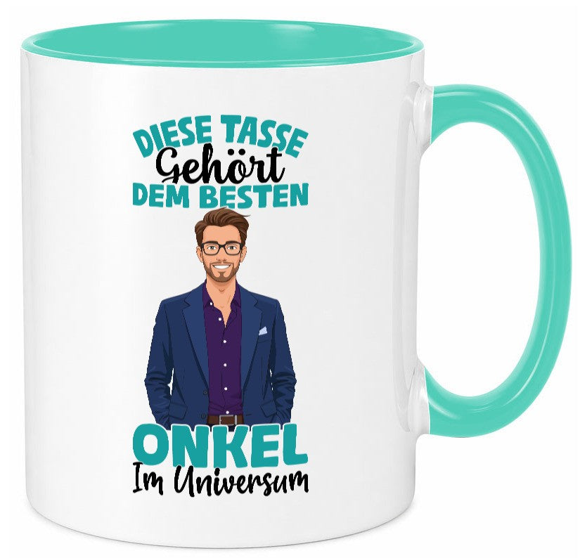 Im Universum: Onkel | Neffe Bruder Familie lustiger Spruch Geschenk Tasse