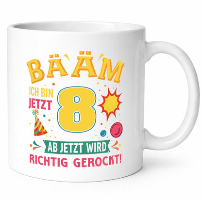 8. Geburtstag | 8 Jahre ab jetzt wird richtig gerockt Geschenk Geschenkidee