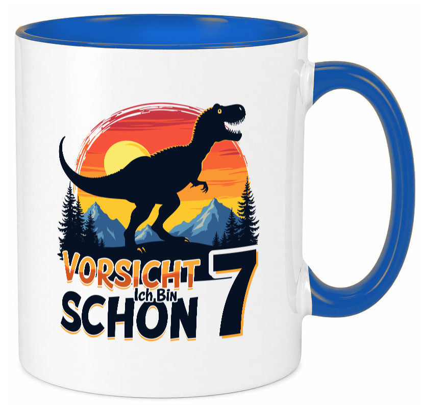7. Geburtstag | 7 Jahre Dinosaurier v2 Geschenk Geschenkidee lustiger Spruch
