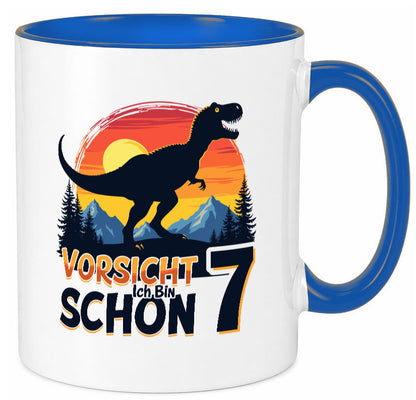 7. Geburtstag | 7 Jahre Dinosaurier v2 Geschenk Geschenkidee lustiger Spruch