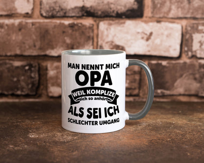 Nenn mich Opa, Komplize schlechter Umgang | Opa Witz Geschenk Familie