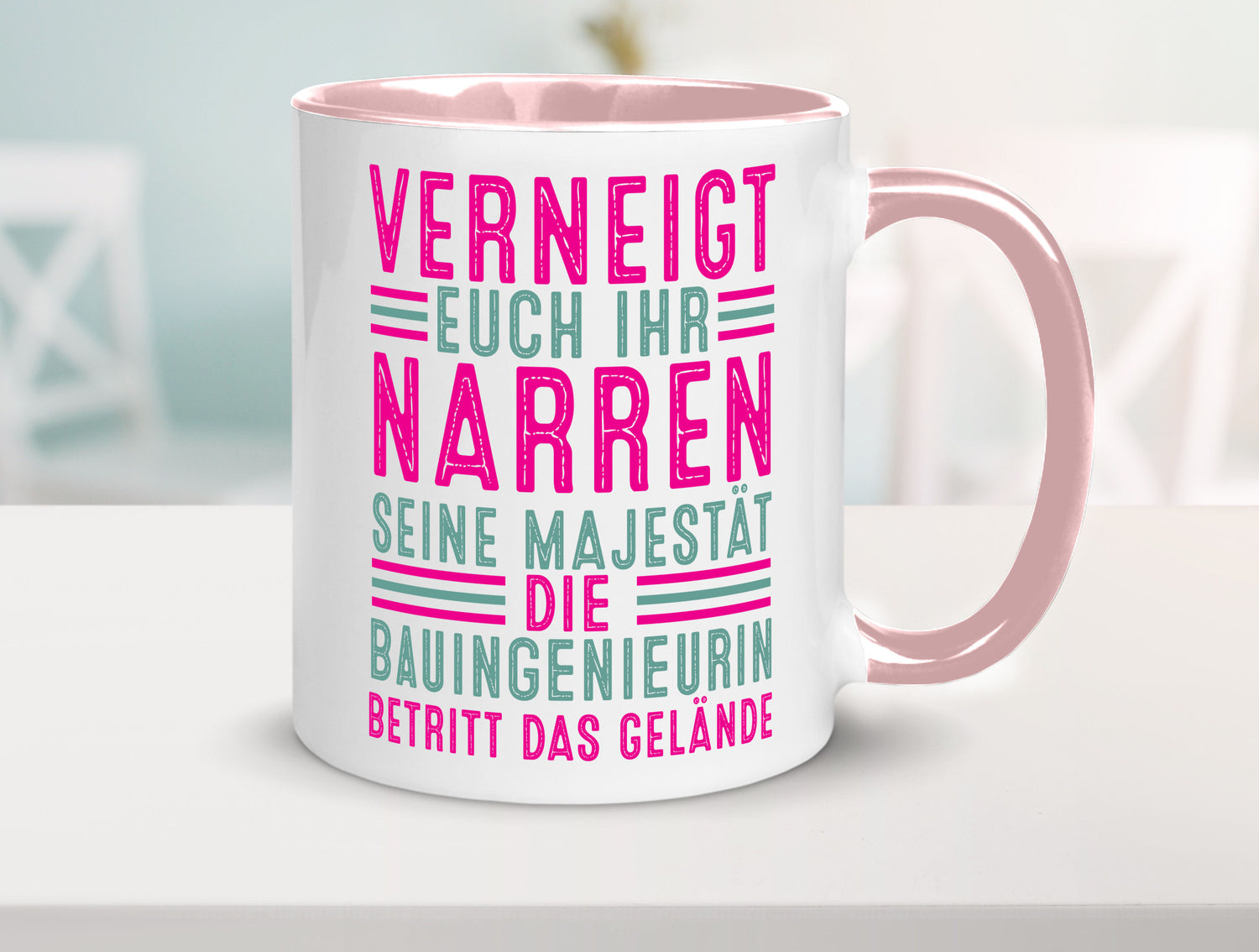 Verneigt euch: Bauingenieurin | Ingenieurin Geschenkidee Humor Tasse