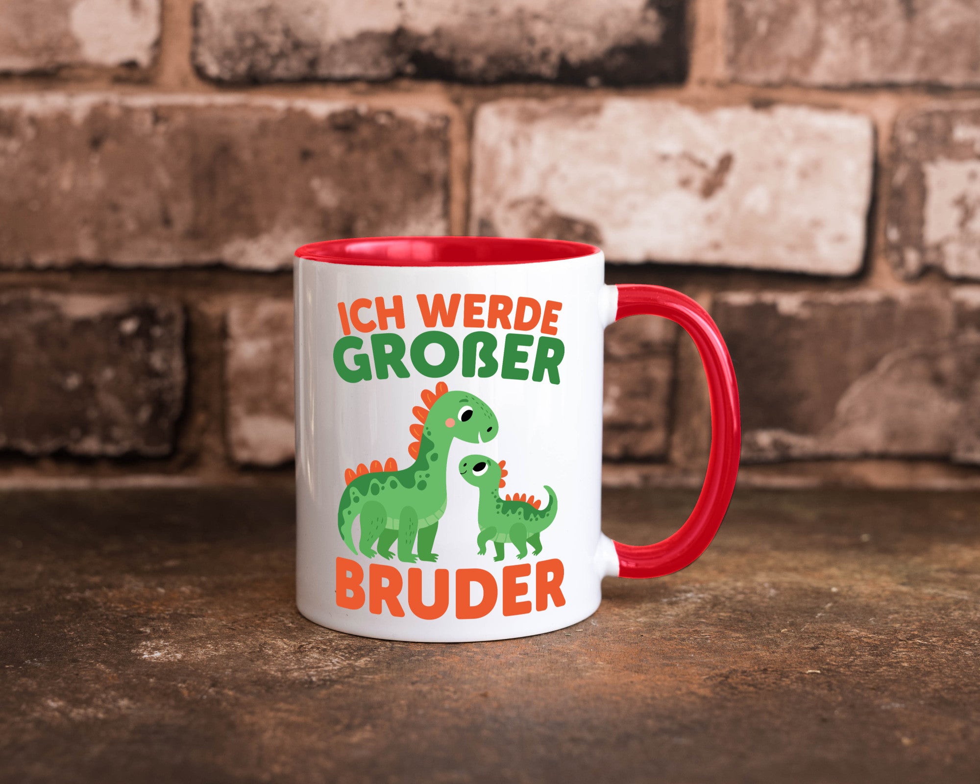 Ich werde Großer Bruder | Dino Brudersaurus lustig Humor Geschenkidee Geschenk