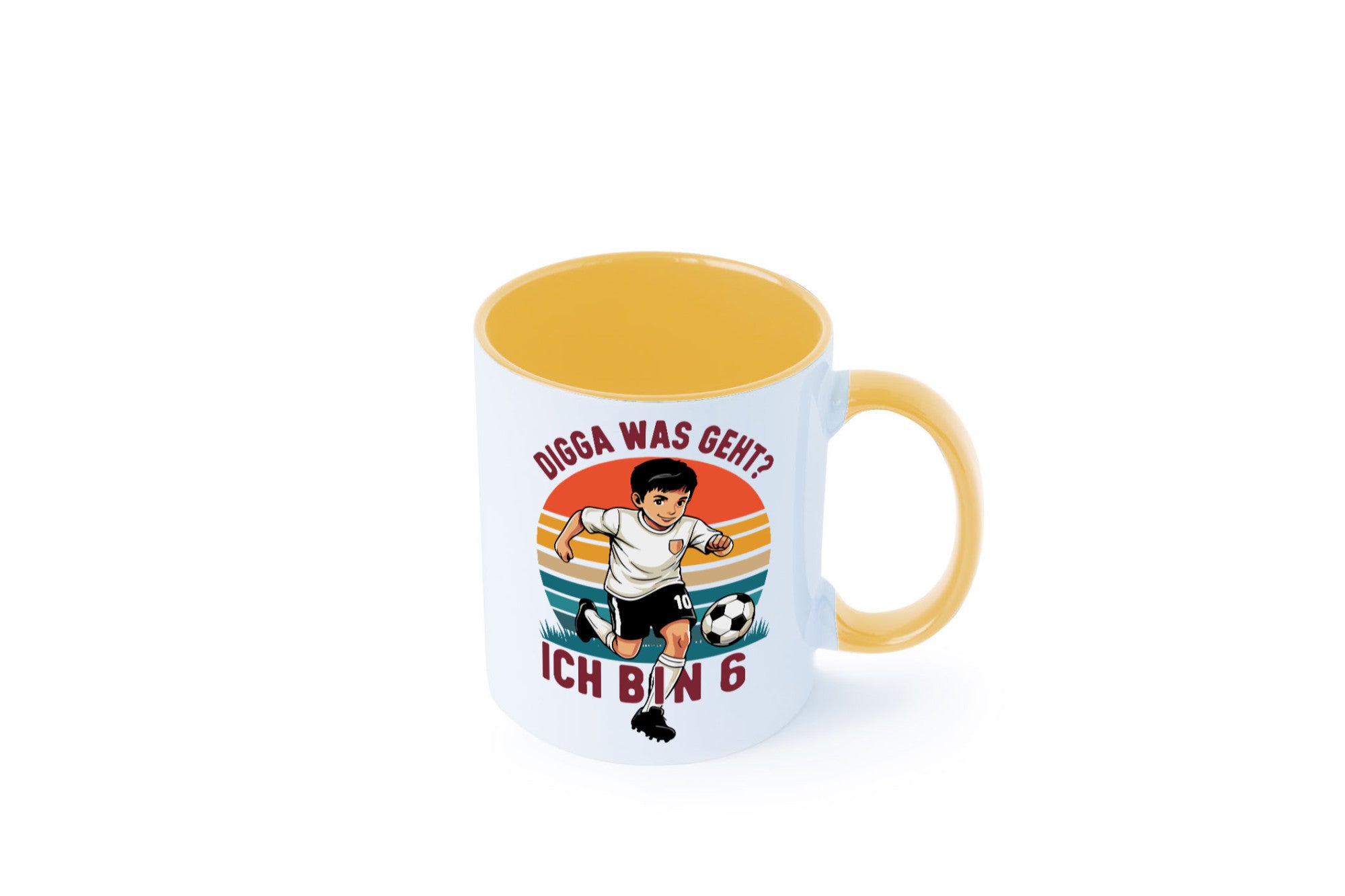 6 Geburtstag | Jahre Digga was geht ab Fußball lustiger Spruch Geschenk