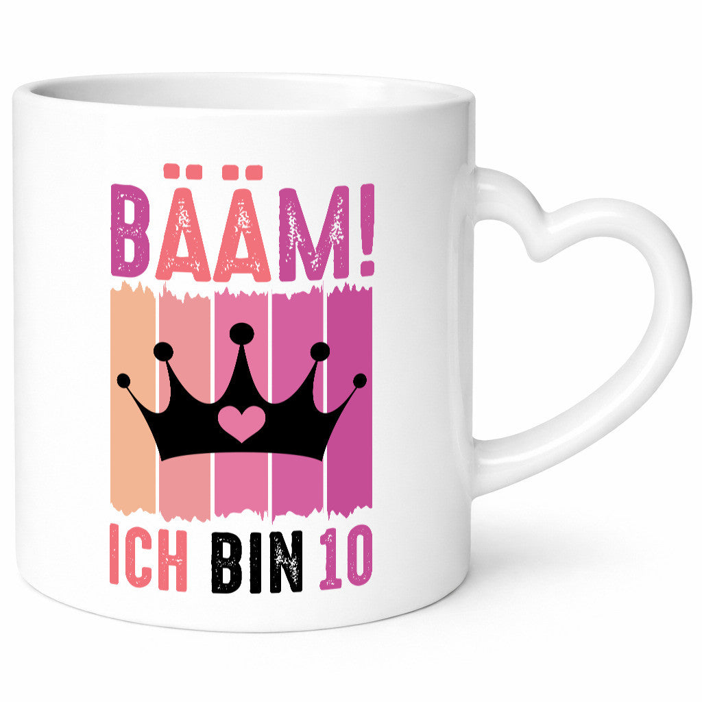 10. Geburtstag | 10 Jahre Bääm ich bin Krone Humor Geschenkidee Tasse