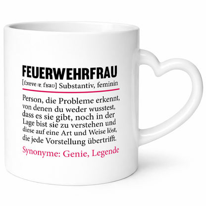 Feuerwehrfrau | Spruch Beruf Feuerwehr lustig Humor Arbeit Kollegen Büro