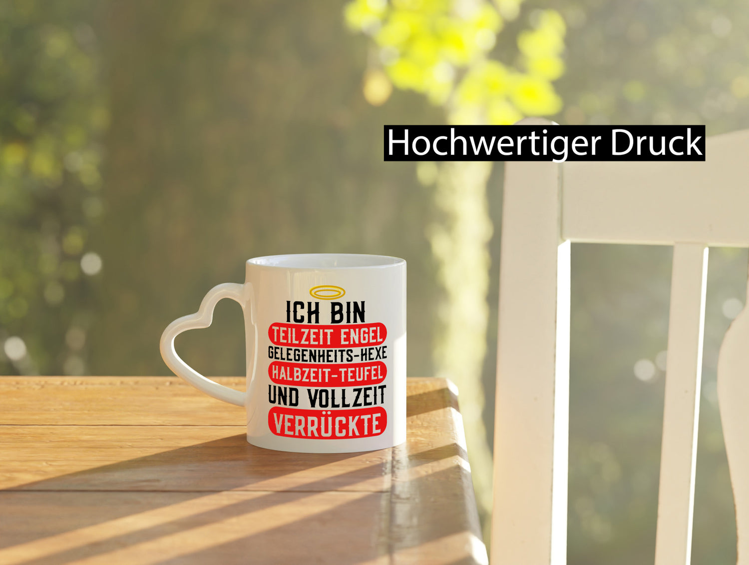 Teilzeit Engel | Hexe Verrückte Zicke frecher Spruch lustiger Geschenk Humor