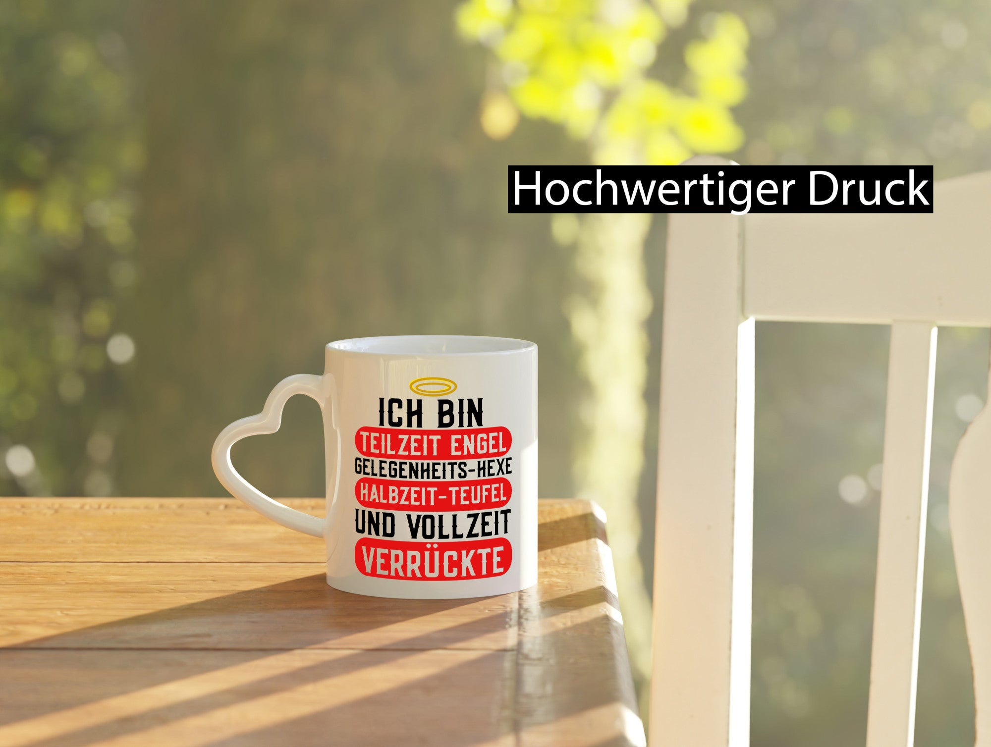 Teilzeit Engel | Hexe Verrückte Zicke frecher Spruch lustiger Geschenk Humor