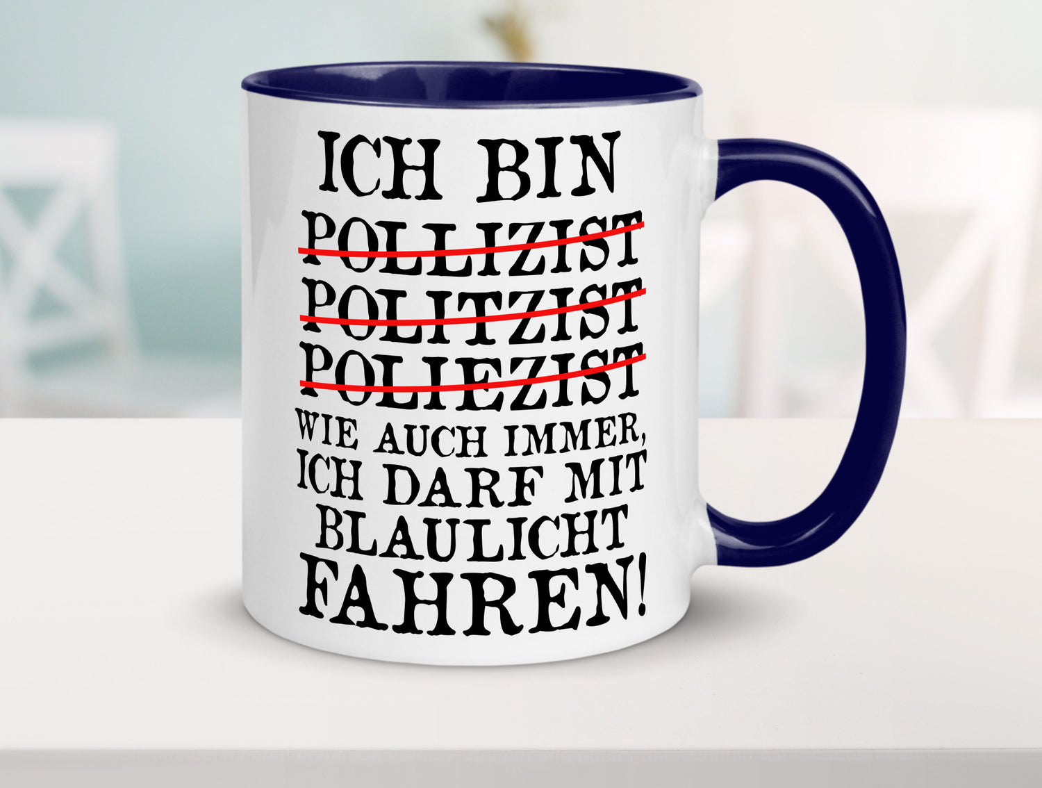 Ich bin Polizist | Blaulicht Polizei Beruf Streife lustig Arbeit Kollegen Büro