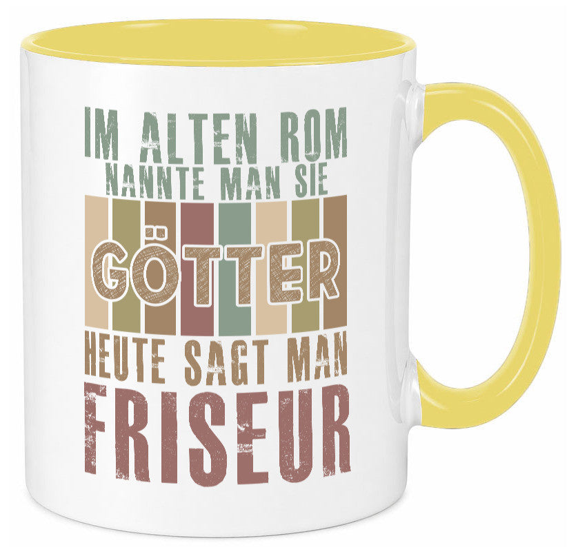 Heute sagt man: Friseur | Frisör Geschenkidee Humor Tasse