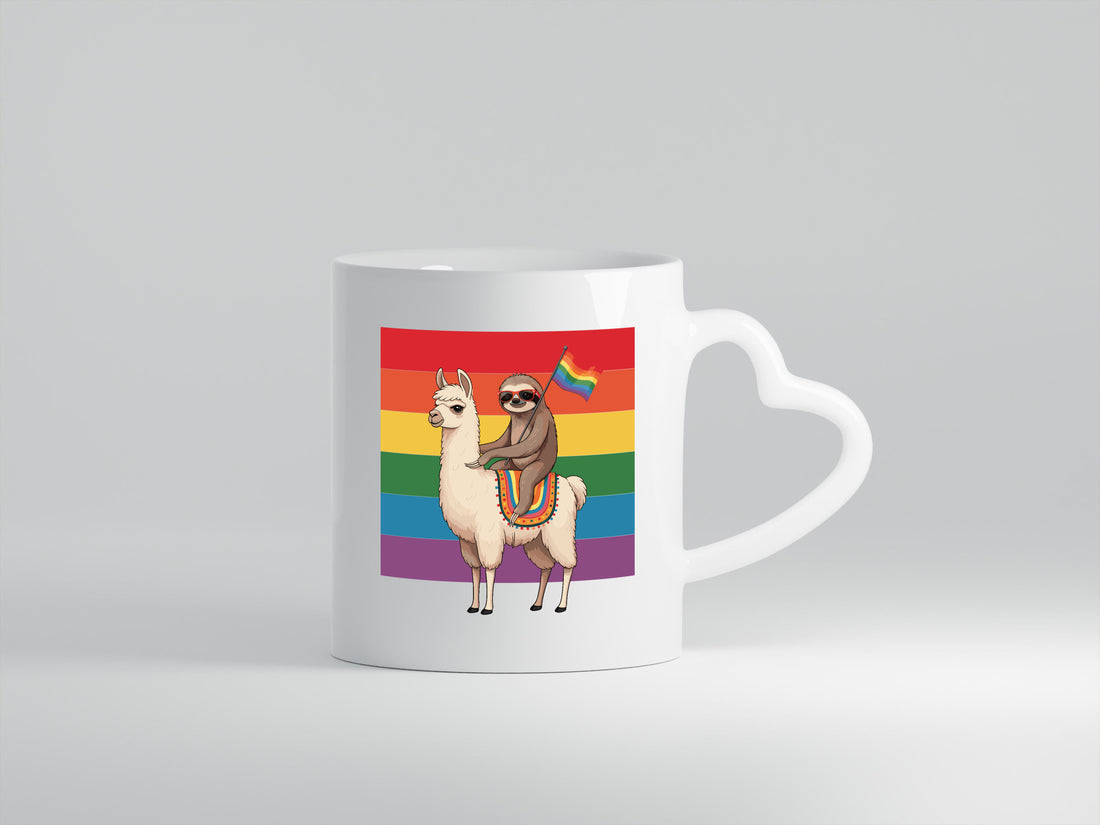 Lama | Faultier Regenbogen Sunset LGBT lustiger Spruch Geschenk Tierliebhaber