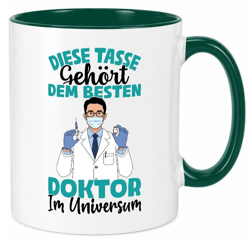 Im Universum: Doktor | Doktorand Doktortitel Geschenk Humor Geschenkidee Tasse