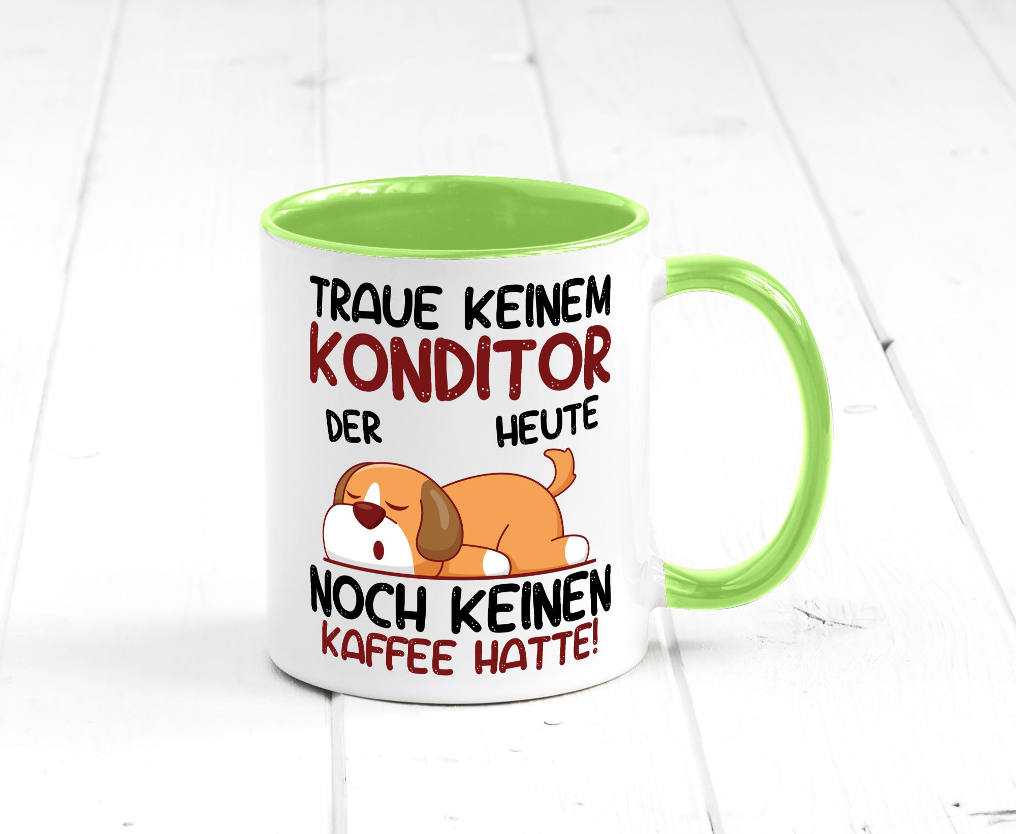 Traue keinem Konditor | Konditorei Humor Geschenkidee Tasse
