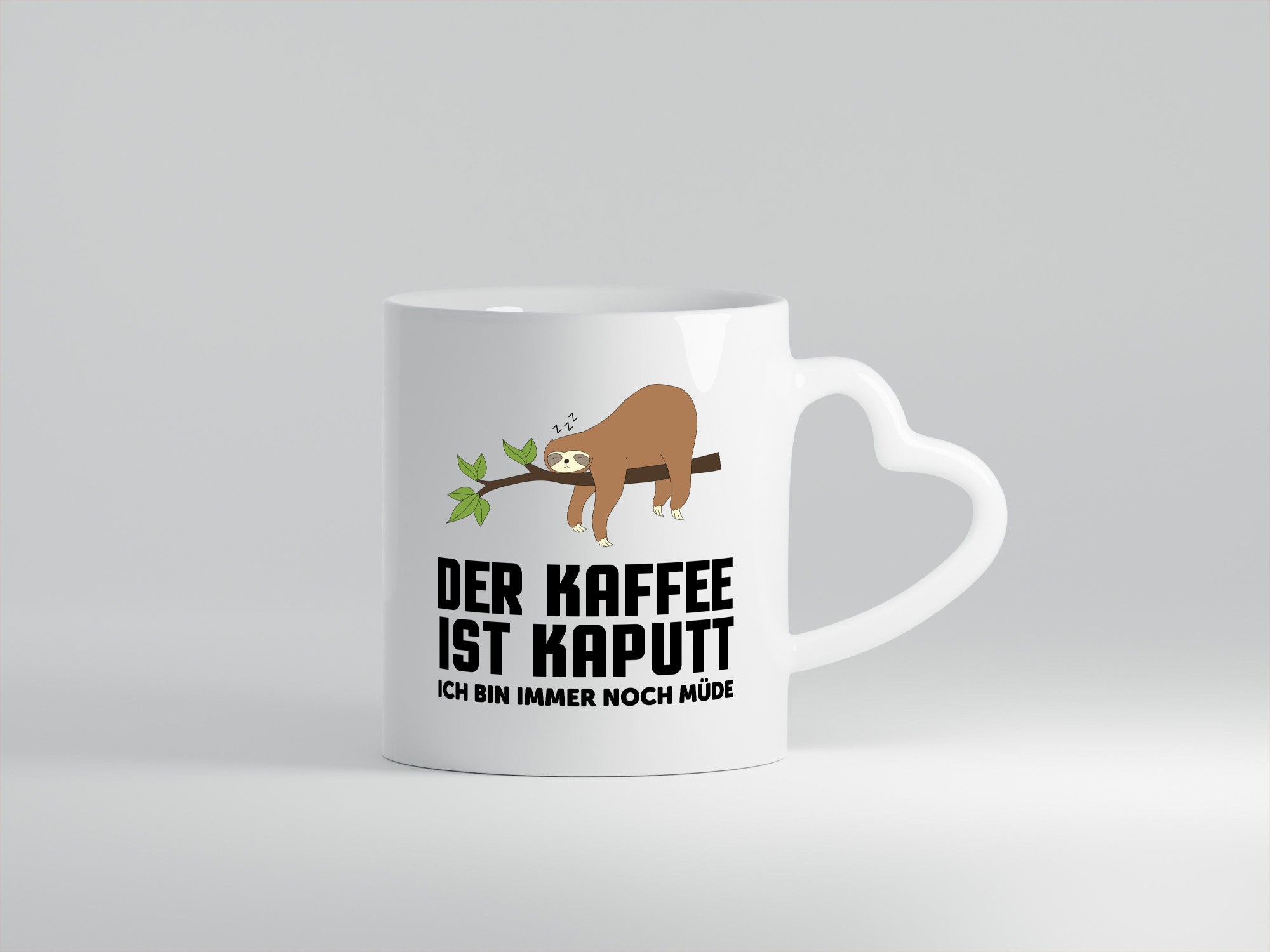 kaffee ist kaputt ich bin noch müde | Faultier schlafen Geschenkidee