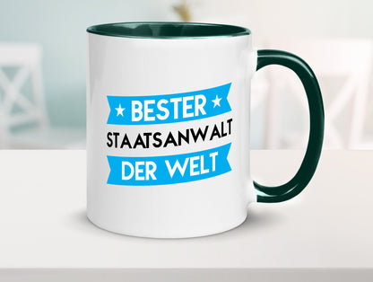 Bester Staatsanwalt | Anwalt Jurist lustig Humor Geschenkidee Geschenk Tasse