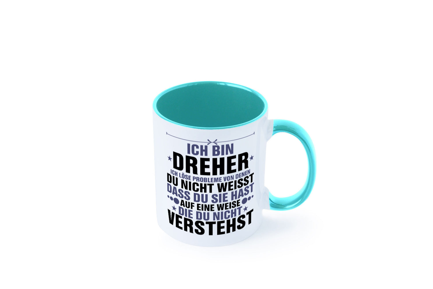 Löse Probleme: Dreher | Fräser lustiger Spruch Geschenk Humor Geschenkidee Tasse
