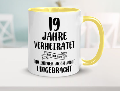19 Jahre Verheiratet, immer noch am Leben! lustig Humor Geschenkidee Geschenk