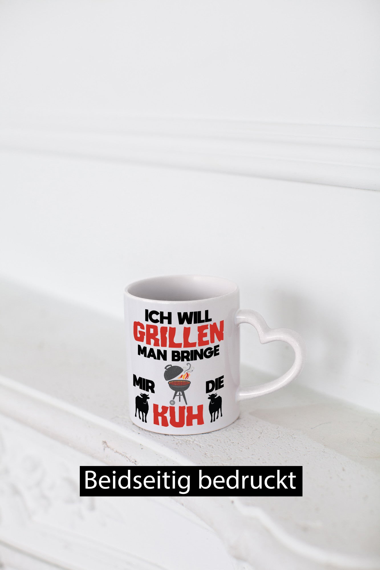 Ich will Grillen | Bring mir die Kuh Grillmeister Sommer Geschenk Humor
