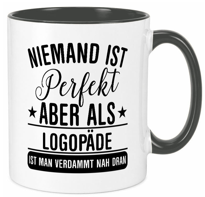 Verdammt nah dran: Logopäde | Sprachtherapie lustig Humor Geschenkidee Geschenk