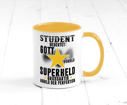 Bedeutung von Student | Universität Uni Studium Geschenkidee Humor Tasse