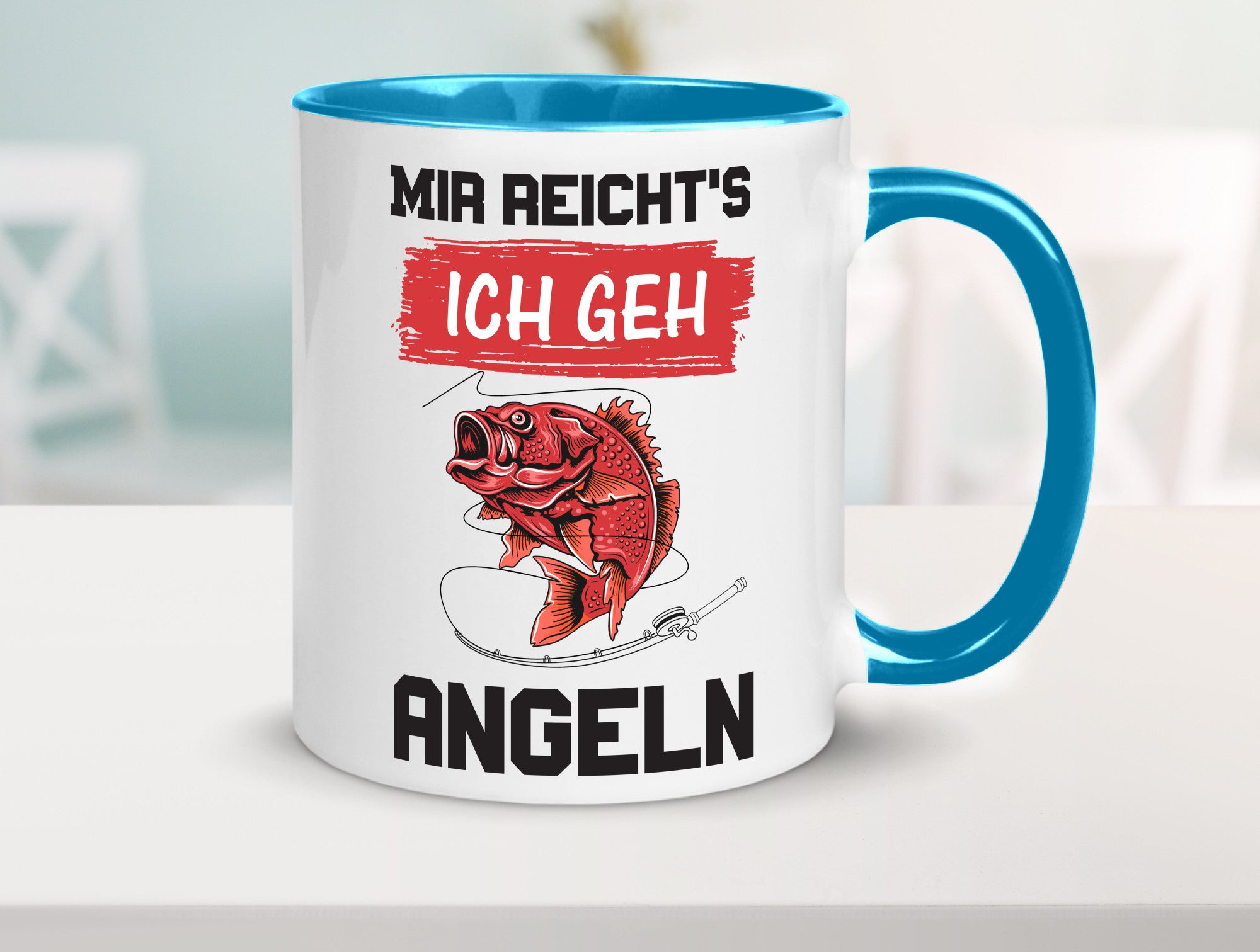 Ich geh angeln | Angler Tasse Fisch Fischer Humor lustig Geschenkidee Geschenk
