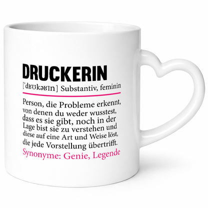 Druckerin | Büro Druckerei Print Medien lustiger Spruch Geschenk Arbeit