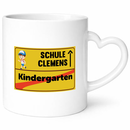 Bye Kindergarten | Schule Clemens Geschenkidee Humor Tasse