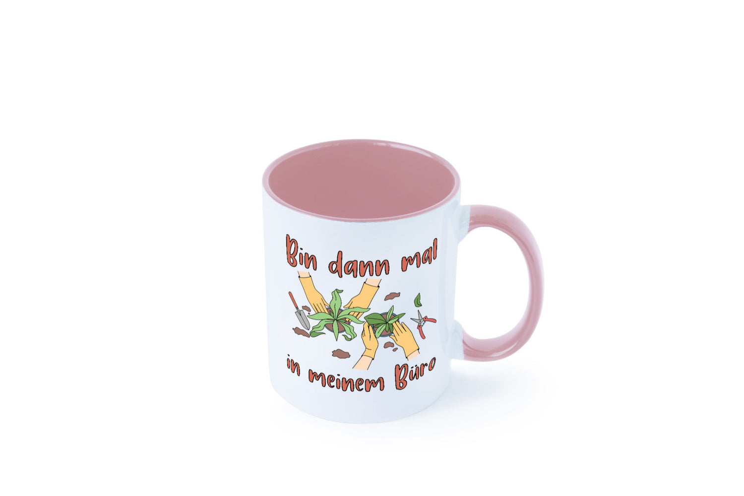 Bin im Büro | Gartenarbeit Pflanzen Humor Witz Geschenkidee Arbeit Kollegen