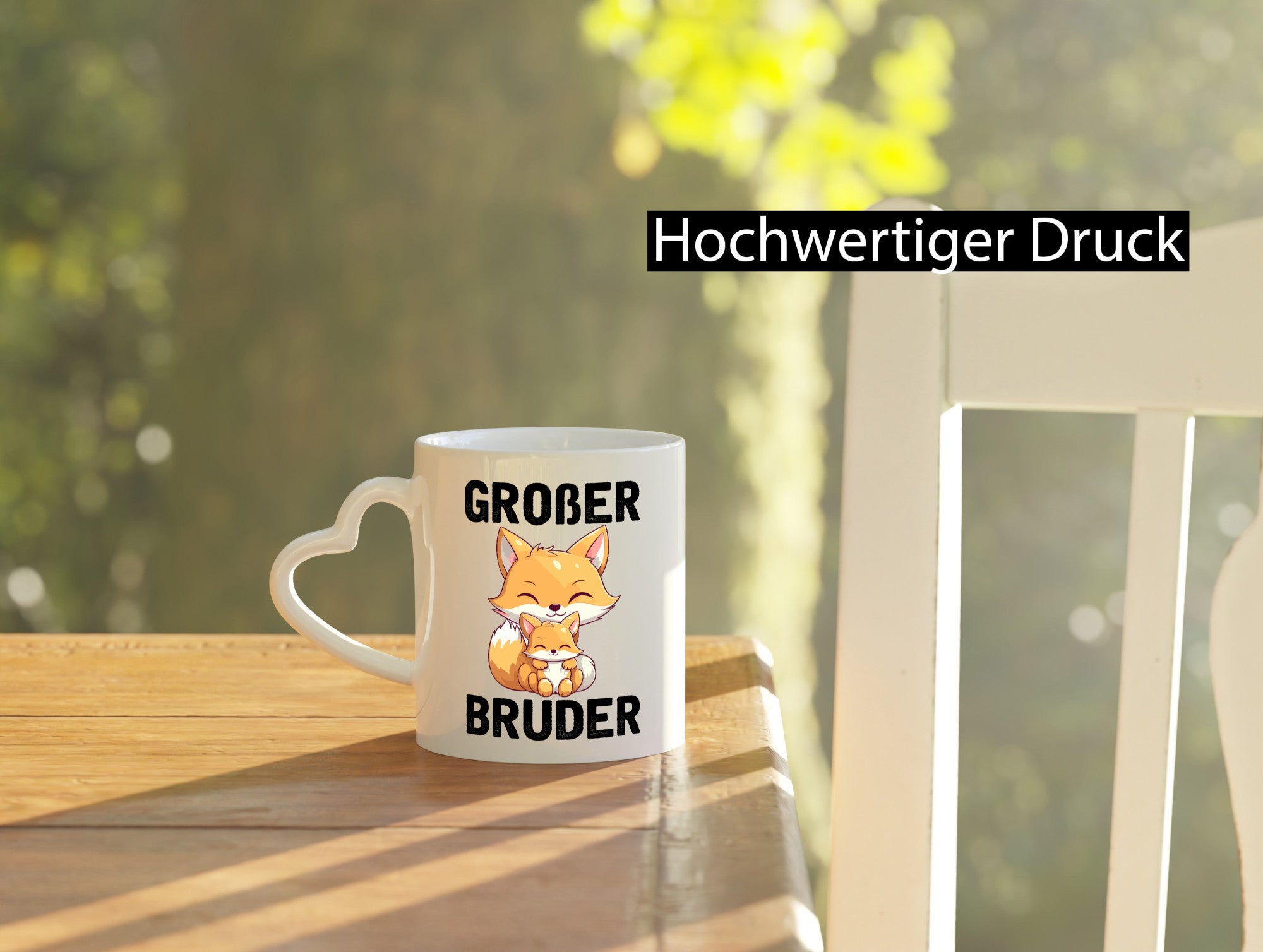 Ich werde großer bruder | Fuchs Schwagerschaft Geschenkidee Humor Tasse
