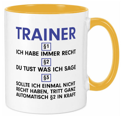 Ich habe immer Recht Trainer | Verein Sport v2 lustig Humor Geschenkidee