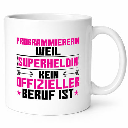 Superheldin Programmiererin | Software Entwickler Humor Geschenkidee Tasse