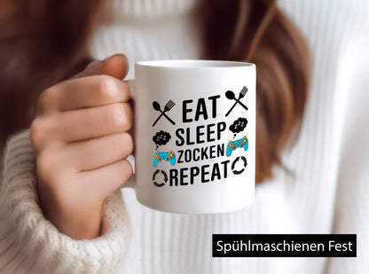Gamer | Zocken Männer Routine Gamerin Geschenk Humor Geschenkidee lustiger