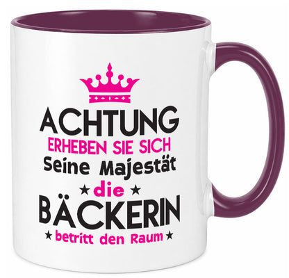Seine Majestät Bäckerin | Bäckerei Frauen Backen Humor Geschenkidee Tasse