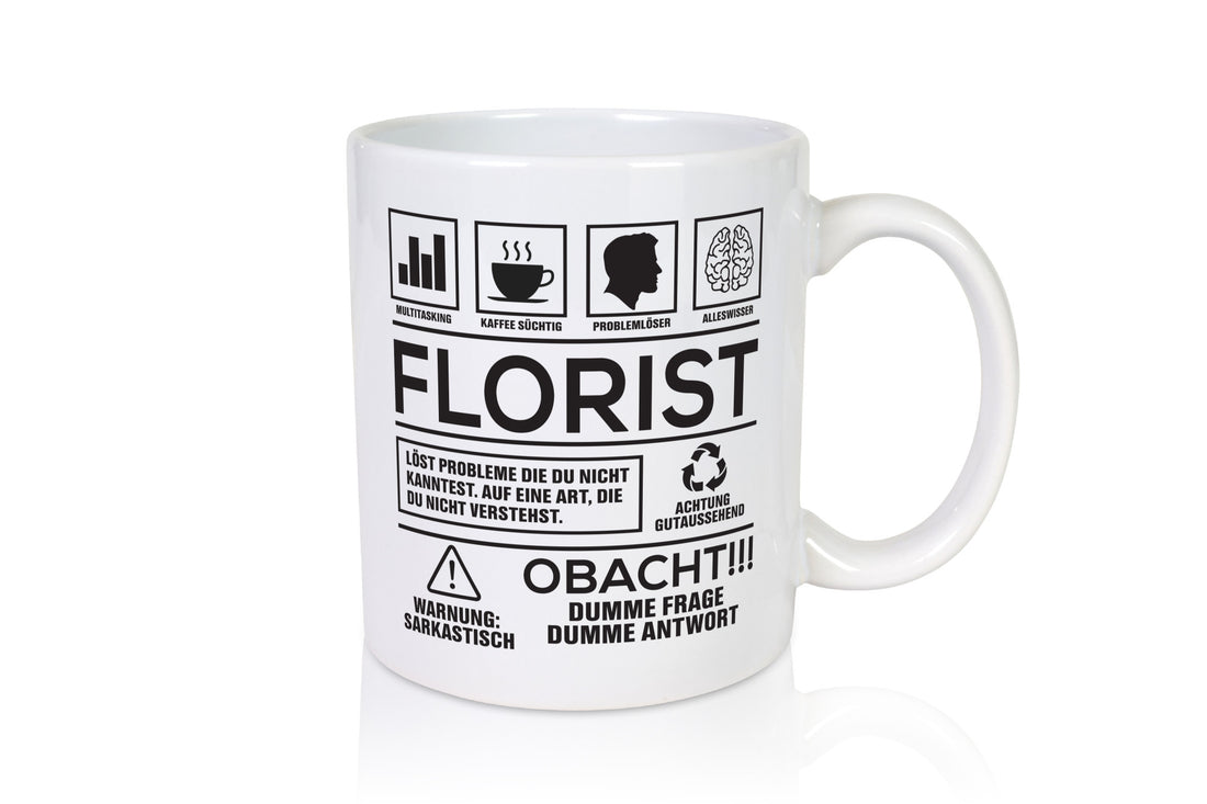 Achtung Probleme Florist | Blumen Verkäufer Geschenk Humor Geschenkidee