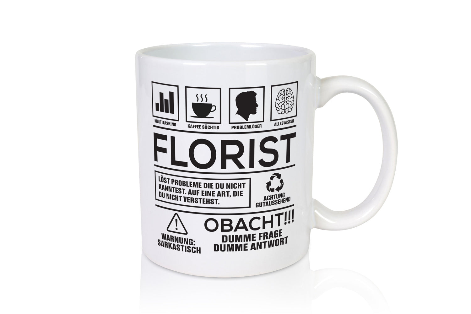 Achtung Probleme Florist | Blumen Verkäufer Geschenk Humor Geschenkidee