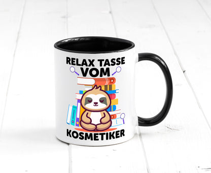 Relax Tasse: Kosmetiker | Kosmetik Stylist lustiger Spruch Geschenk Humor